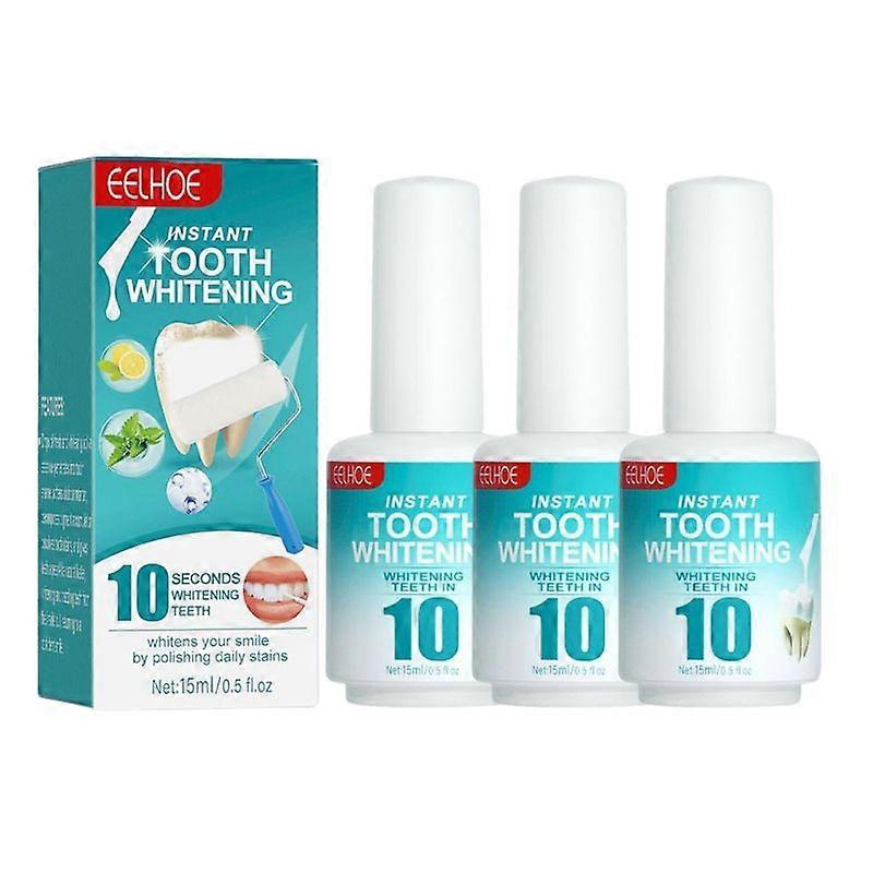 3pcs צבע הלבנה מיידית כתם שיניים להסיר שיניים צבע הלבנת שיניים נקי היגיינת הפה בריאות טבעי היגייני אוניברסלי