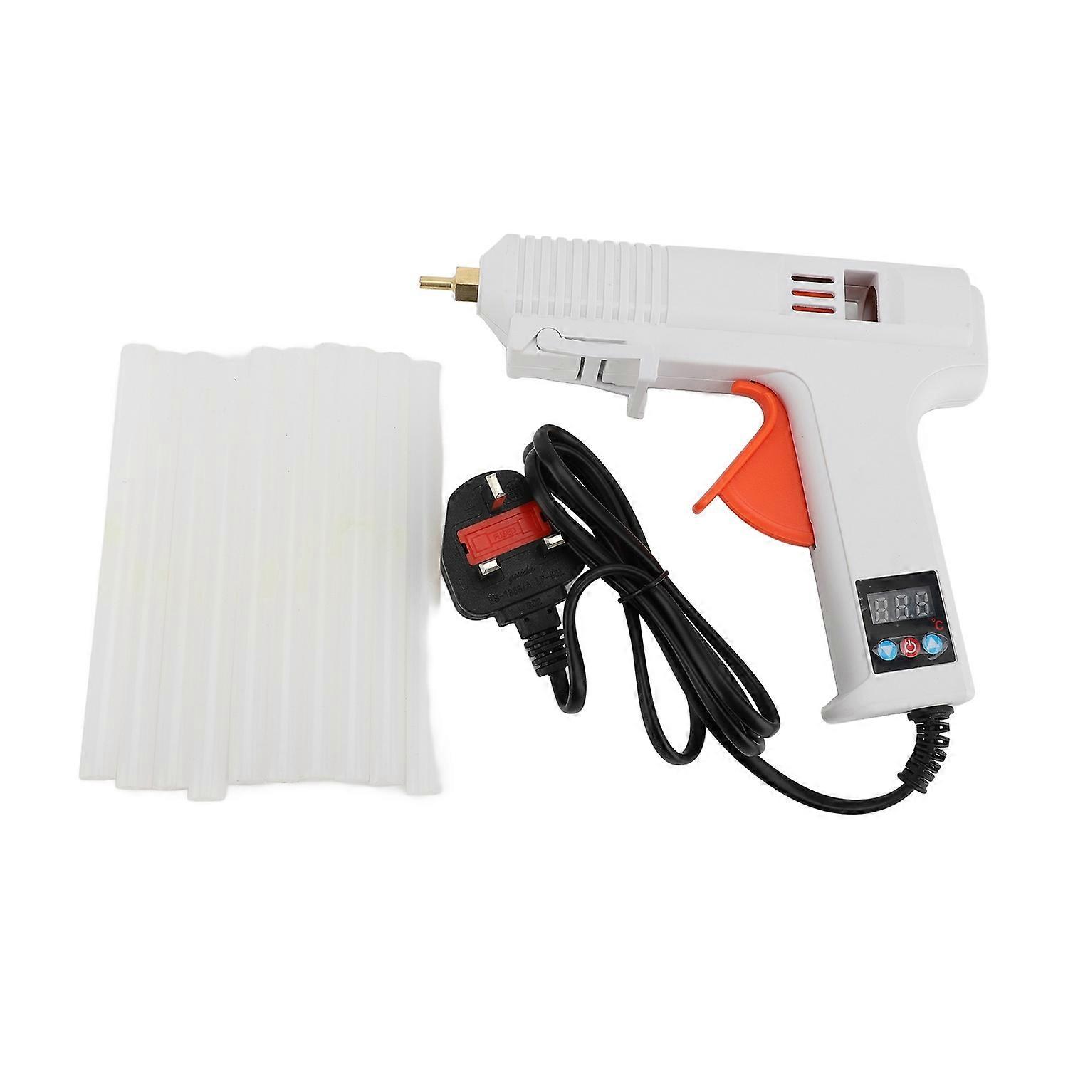 Hot Glue Gun Adjustable Temperature 120W Industrial Glue Gun for Home Industrial Use with 10pcs 11mm