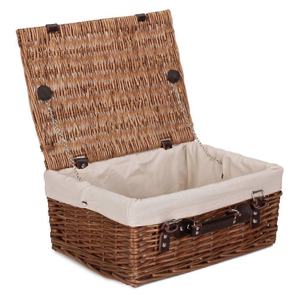 40Cm Double Steamed Wicker Picnic Basket