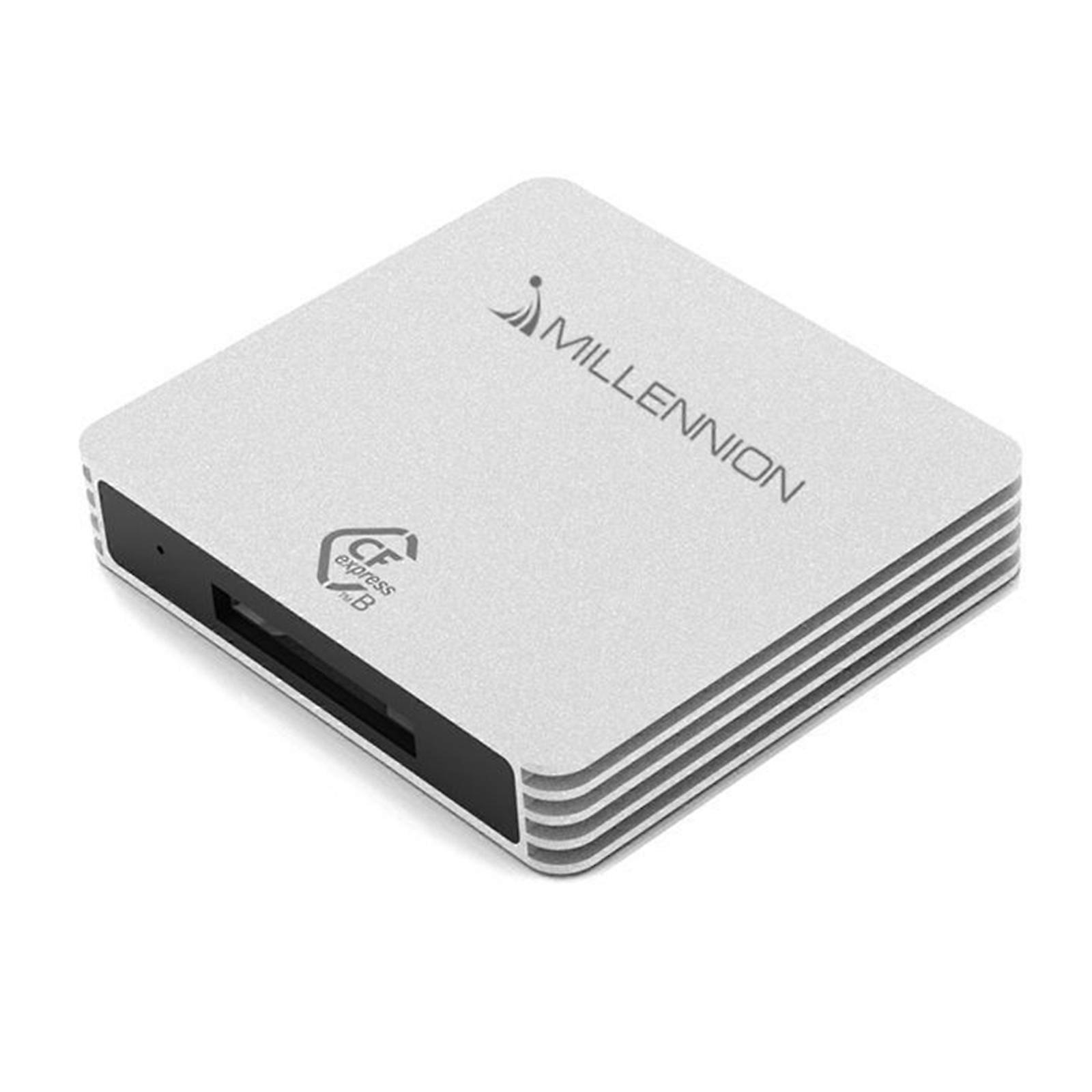 Lettore di schede in lega di alluminio USB3.1 Express Card Reader USB 3.1 veloce Connessione con interfacce USB3.1 Trasferimento rapido di file