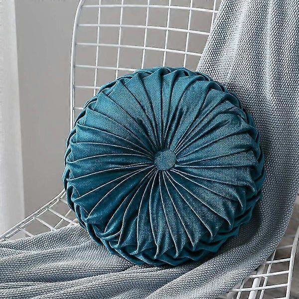 Grass Green Polyester Fiber Cushion 35x35x10 cm