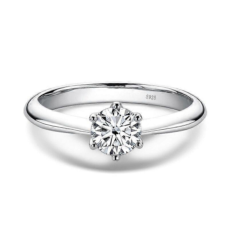 Bague Ringen 1,0 Karat D Farbe Moissanit Eheringe für Frauen Top Qualität 18K Weißgold Farbe 925 Sterling Silber Schmuck