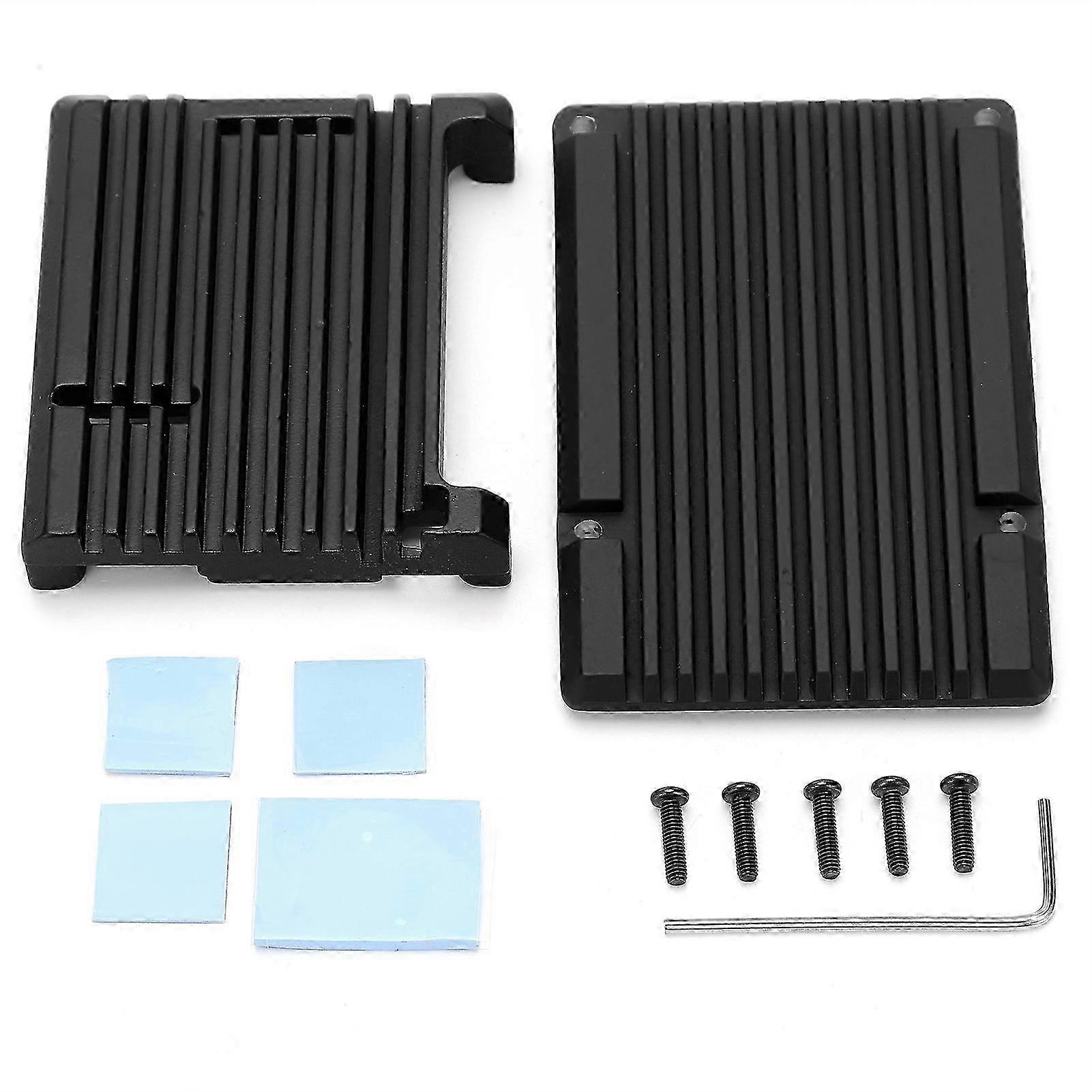 Aluminum Alloy Case Shell Heat Dissipation Dual Fans for Raspberry Pi 2B 3B 3B+/4B