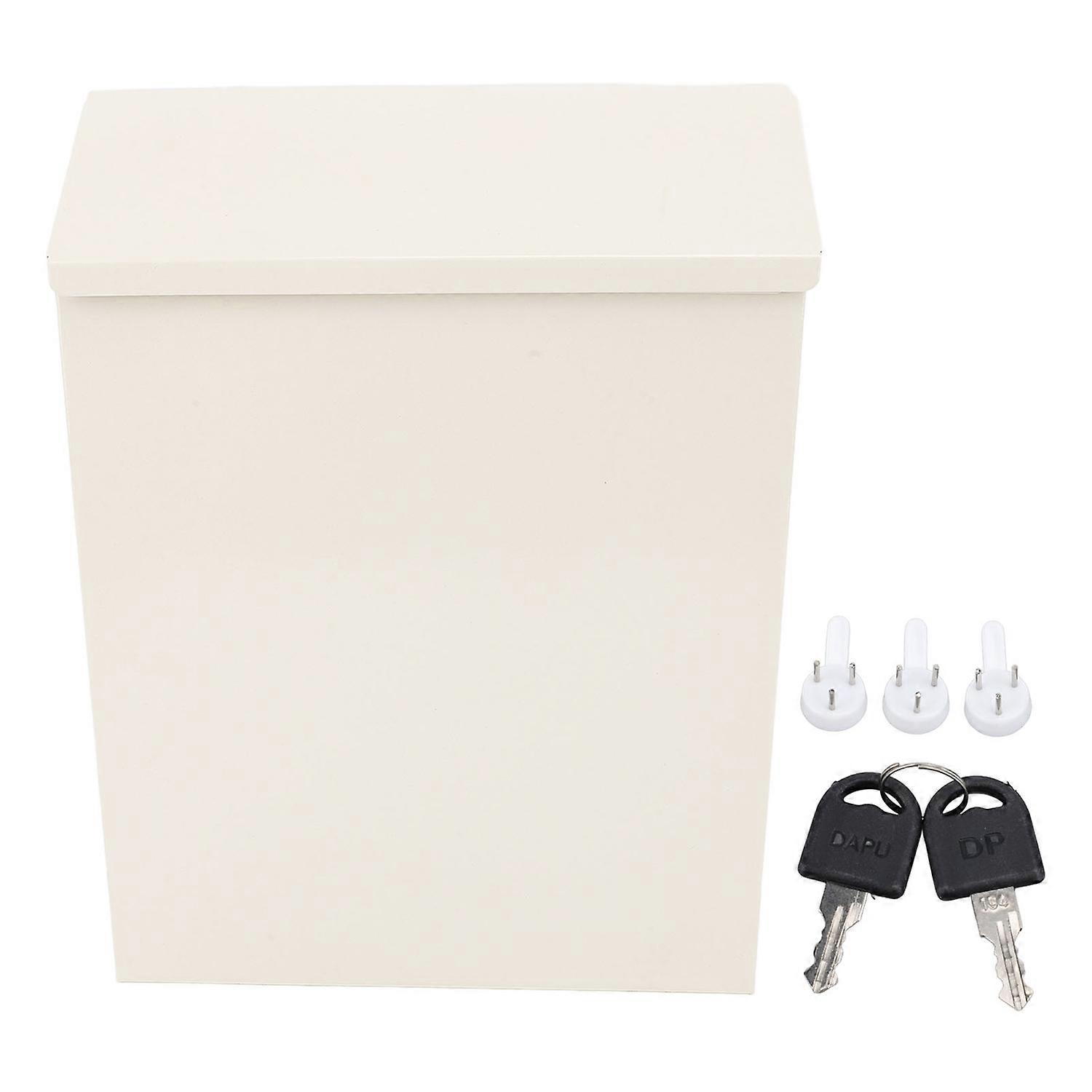 Hanging Mailbox with Lock Vintage Style Metal Home Props Letter Box Security Drop Postbox Suggestion