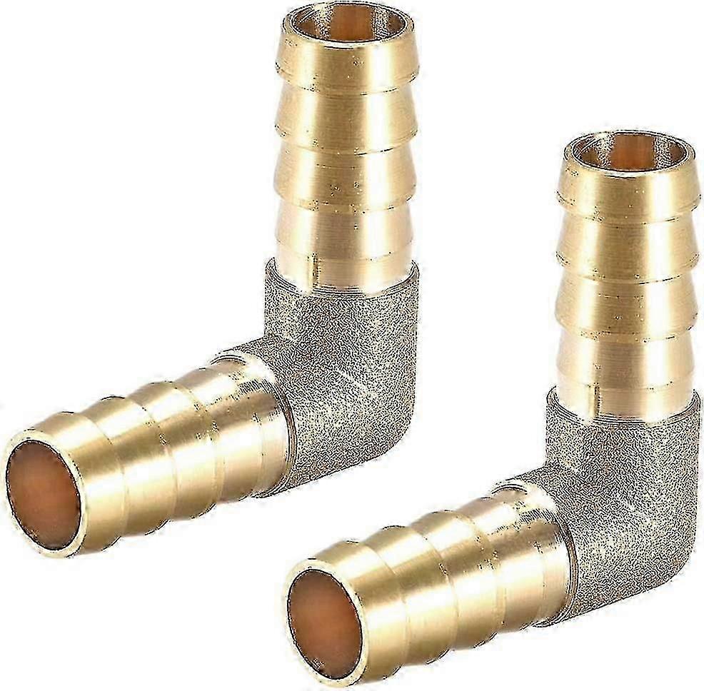 12mm Barbed Brass Hose Fitting 90 Degree Elbow Hose Connector Coupler Hose Adapter 2pcs f54