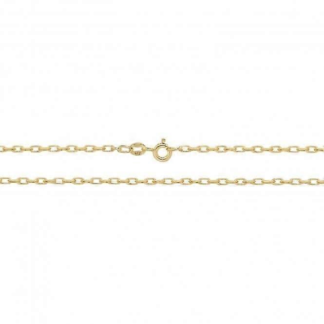 9CT Yellow Gold Double Curb Belcher Chain