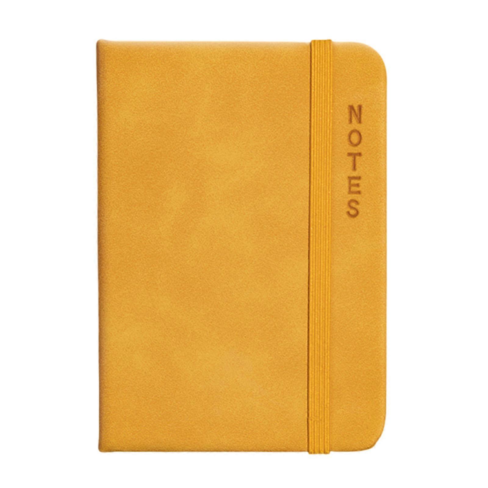 A 7 Notepad Stationery Notebook Small Notebook Travel Notebook Journal Notebook Pocket Notebook for School Office Yellow