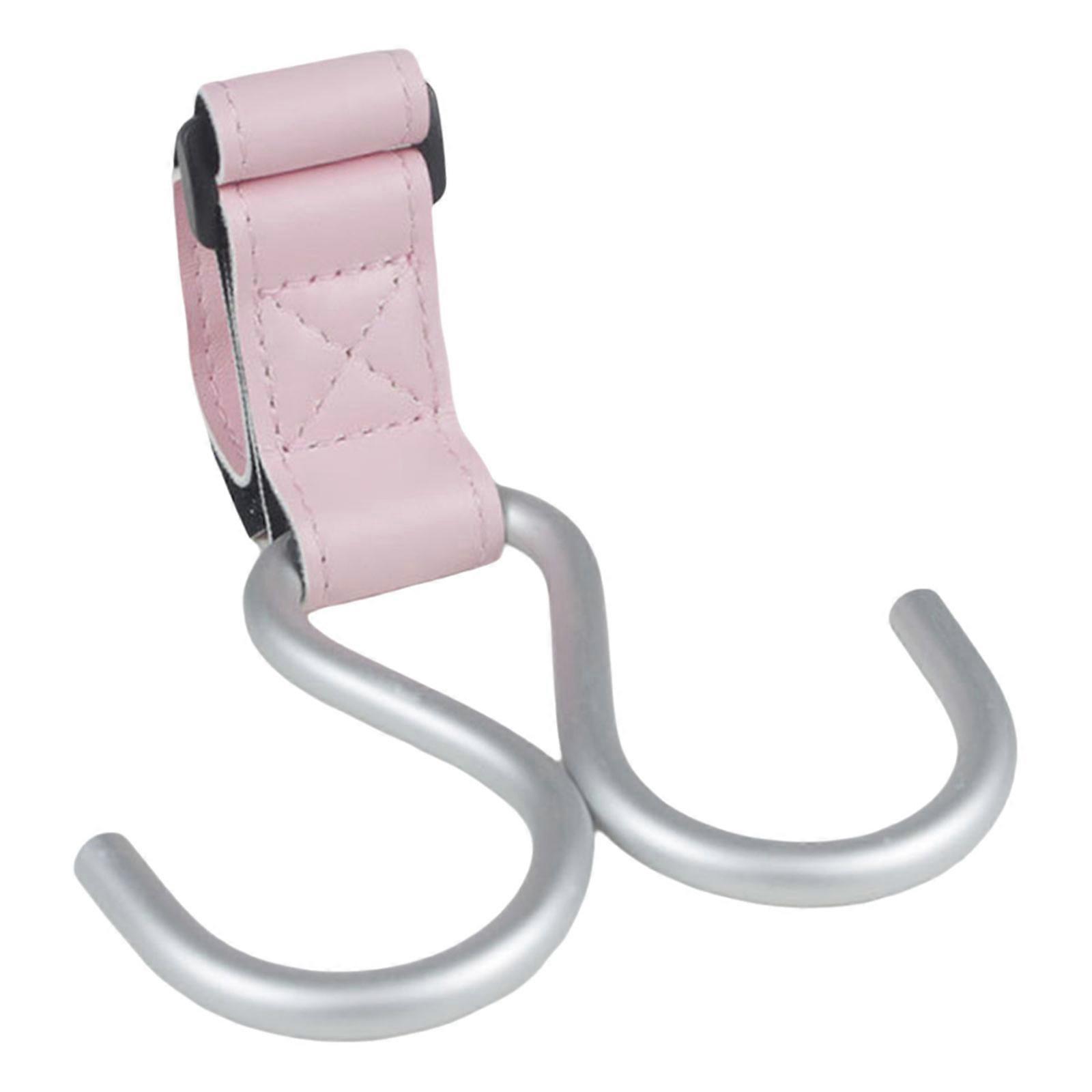 Lightweight Baby Strollers Double Hook for Carrying Shopping Bags and More Easy Installation No Tool Required Pink