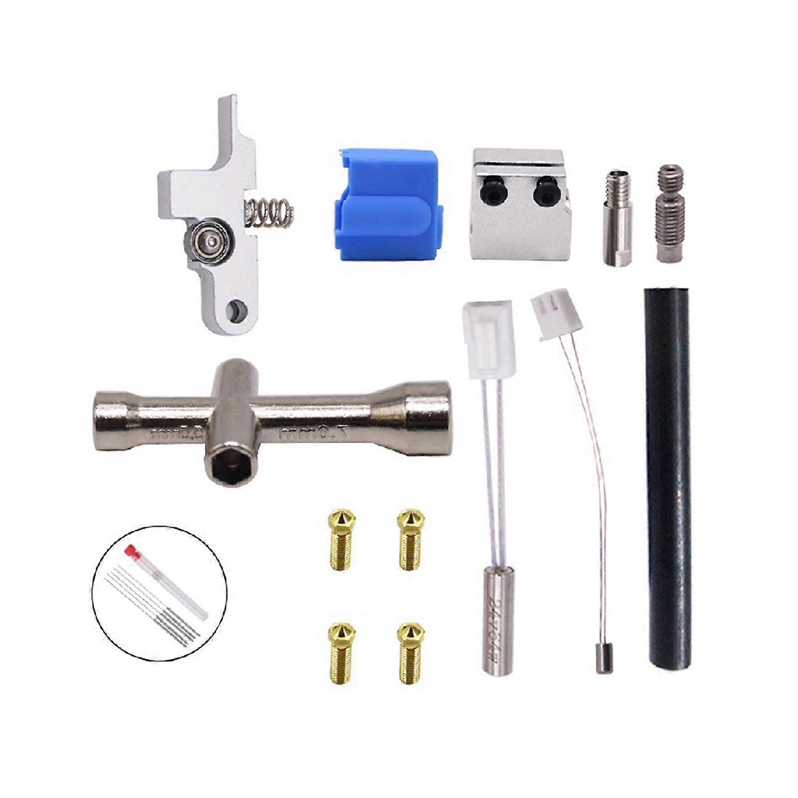 3D Extruder Part For Sidewinder X1& Genius Silicone Nozzle Kit Heat Block Throat Heat Pipe Thermistor Extruder Idler Arm Multicolor