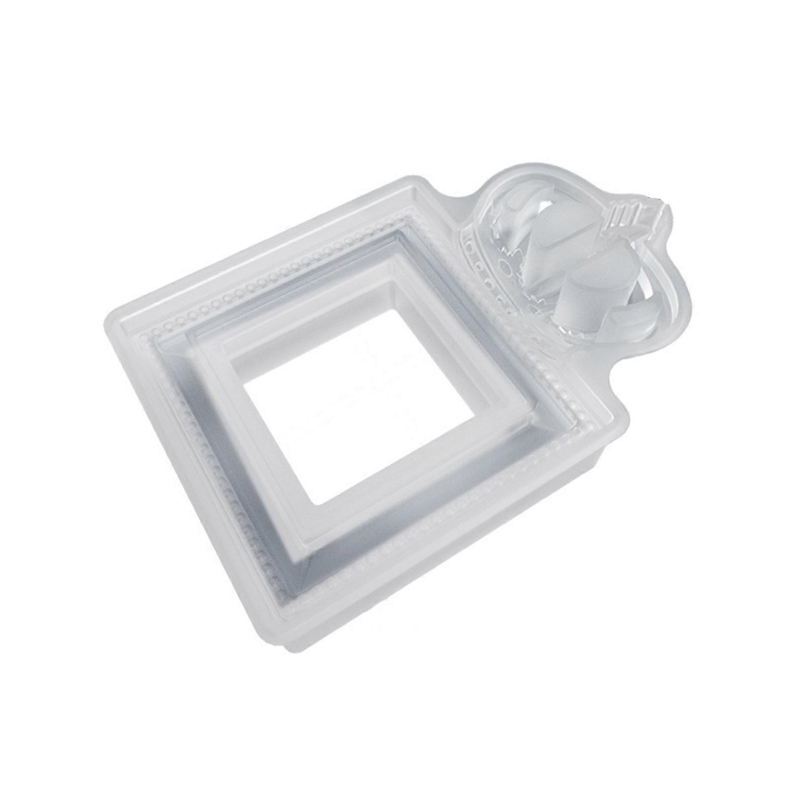 DIY Heart Oval Square Oblong Photo Frame Resin Silicone Mold Desktop Decoration Epoxy Resin Molds Handicraft Accessories