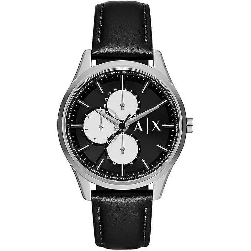 Armani Exchange Ax1872 Men's Dante Multifunction Black Leather Watch