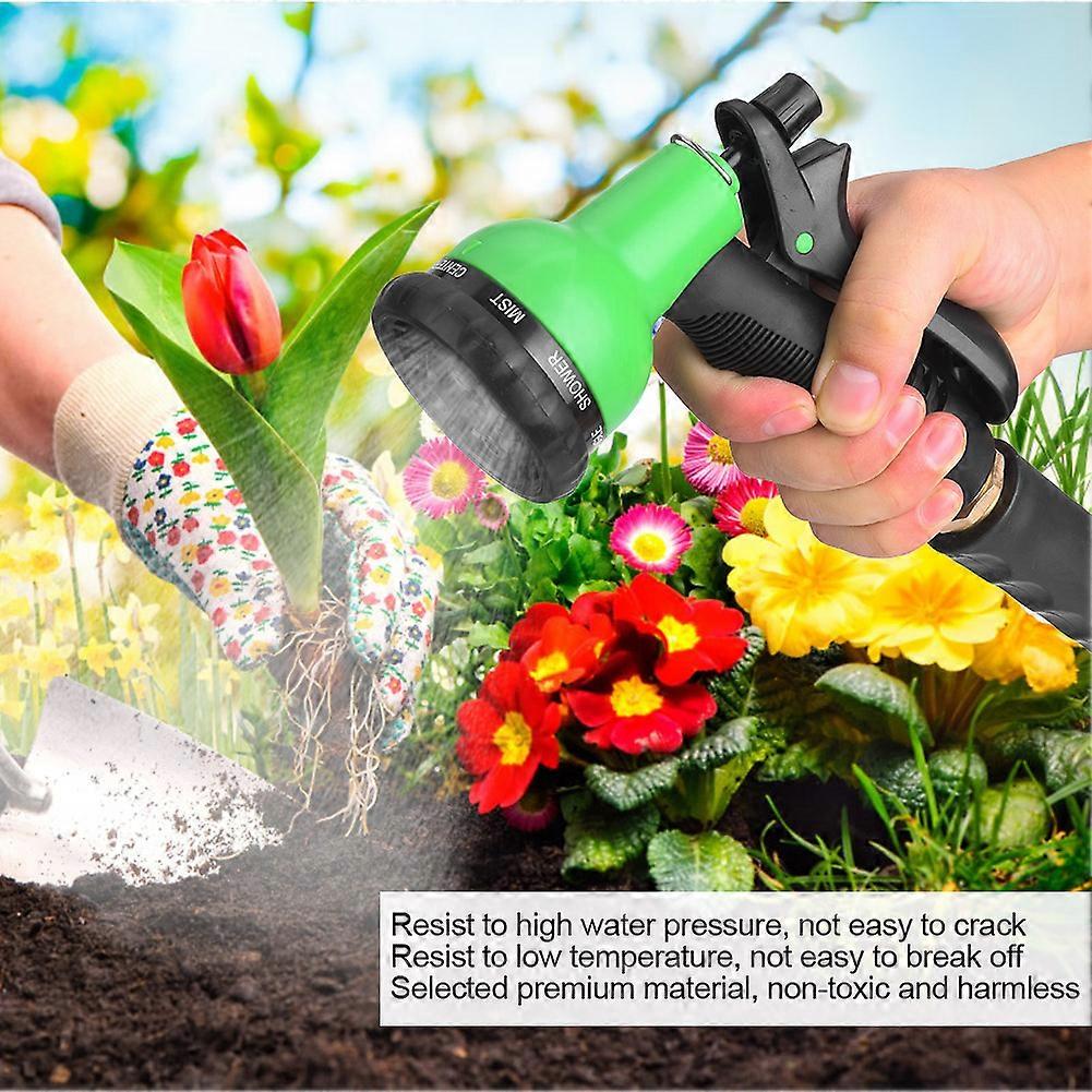 Garden Watering Gun 8 Spray Patterns with 32ft 5/8" NPT Tube