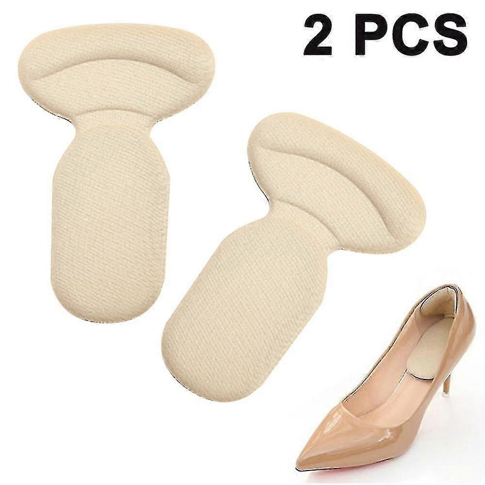 2 paires d’inserts de talon réutilisables pour les chaussures, des inserts de coussin de talon extra doux et collants pour les chaussures pour femmes, des coussinets de chaussures auto-adhésifs et absorbant les chocs