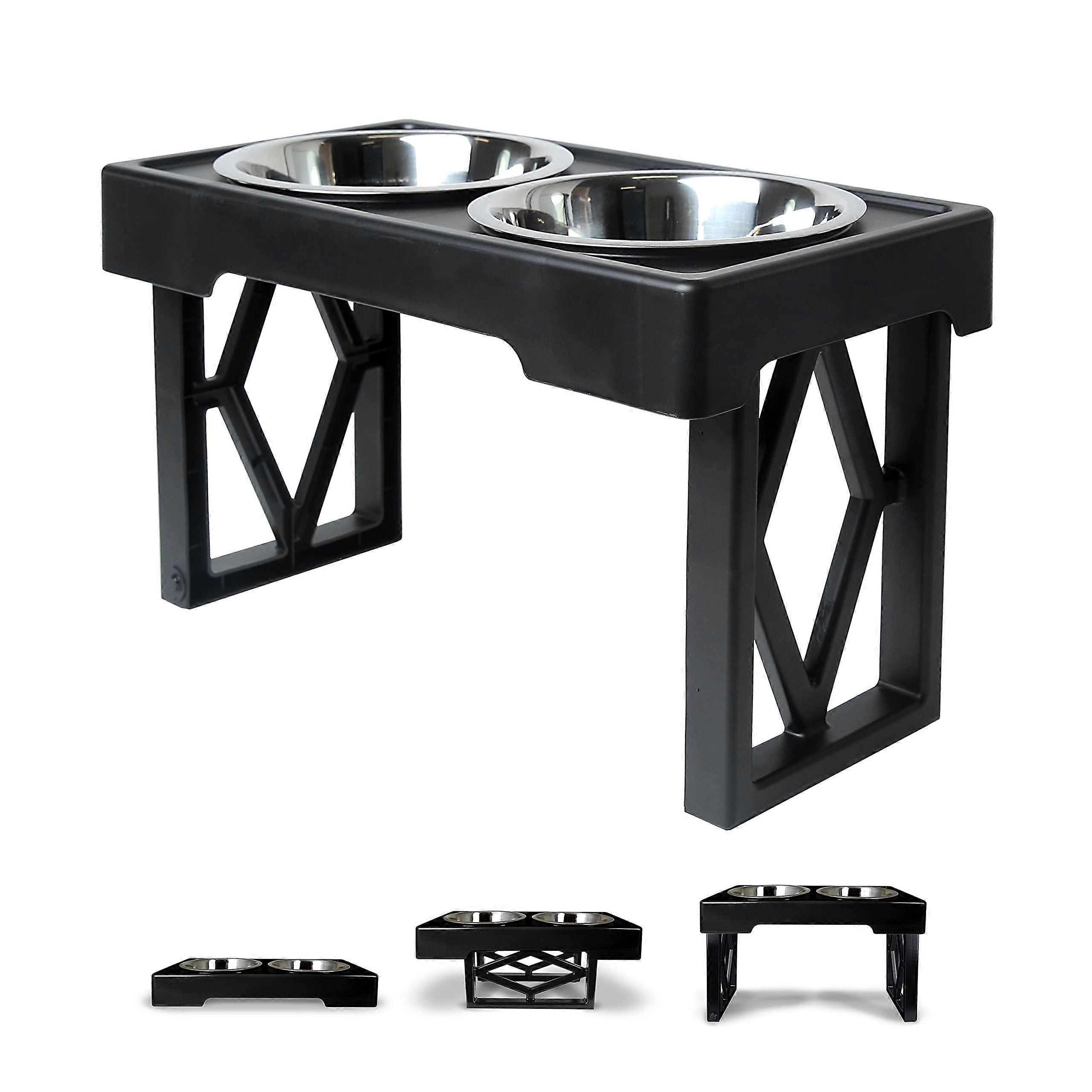 Designer Diner Elevated Dog Bowls with 7 Cup Capacity Each