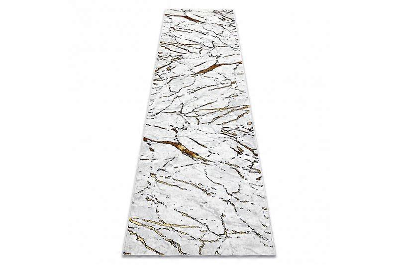 Carpet, runner ALLURE 1963 Marble - Structural, stylish, glamour white / gold