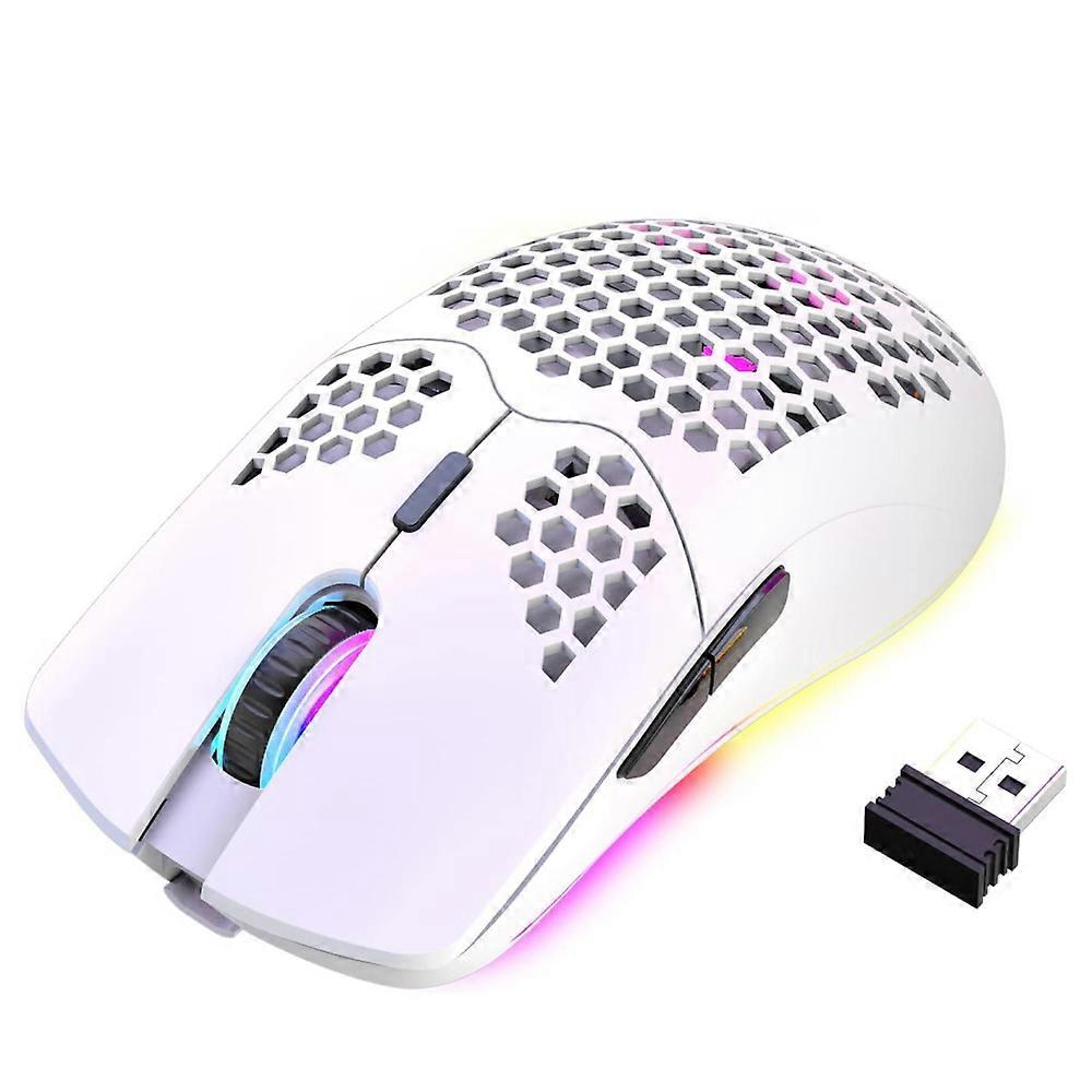 Wireless Gaming Mouse, Computer Mouse With Honeycomb Shell, Ergonomic