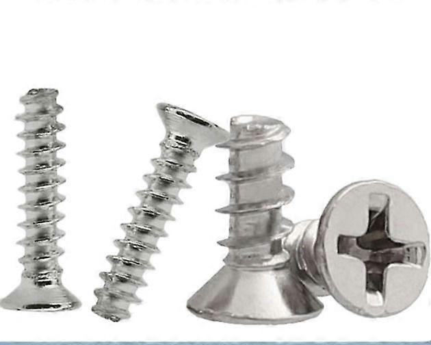 Flat Head Self-Tapping Screw Flat Head Countersunk Self-Tapping Screw Flat Nose Screw, 500 PCS