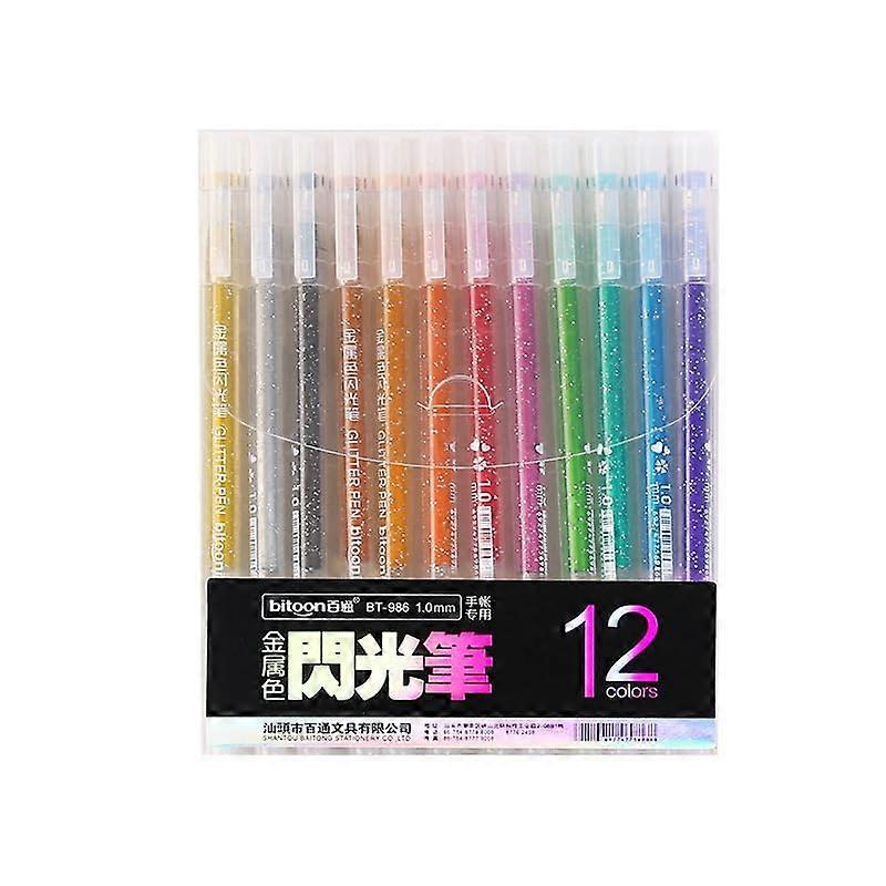 Gel Pens Set of 12, 0.7mm Smooth Writing, Recommended for Screen Use, Assorted Colors