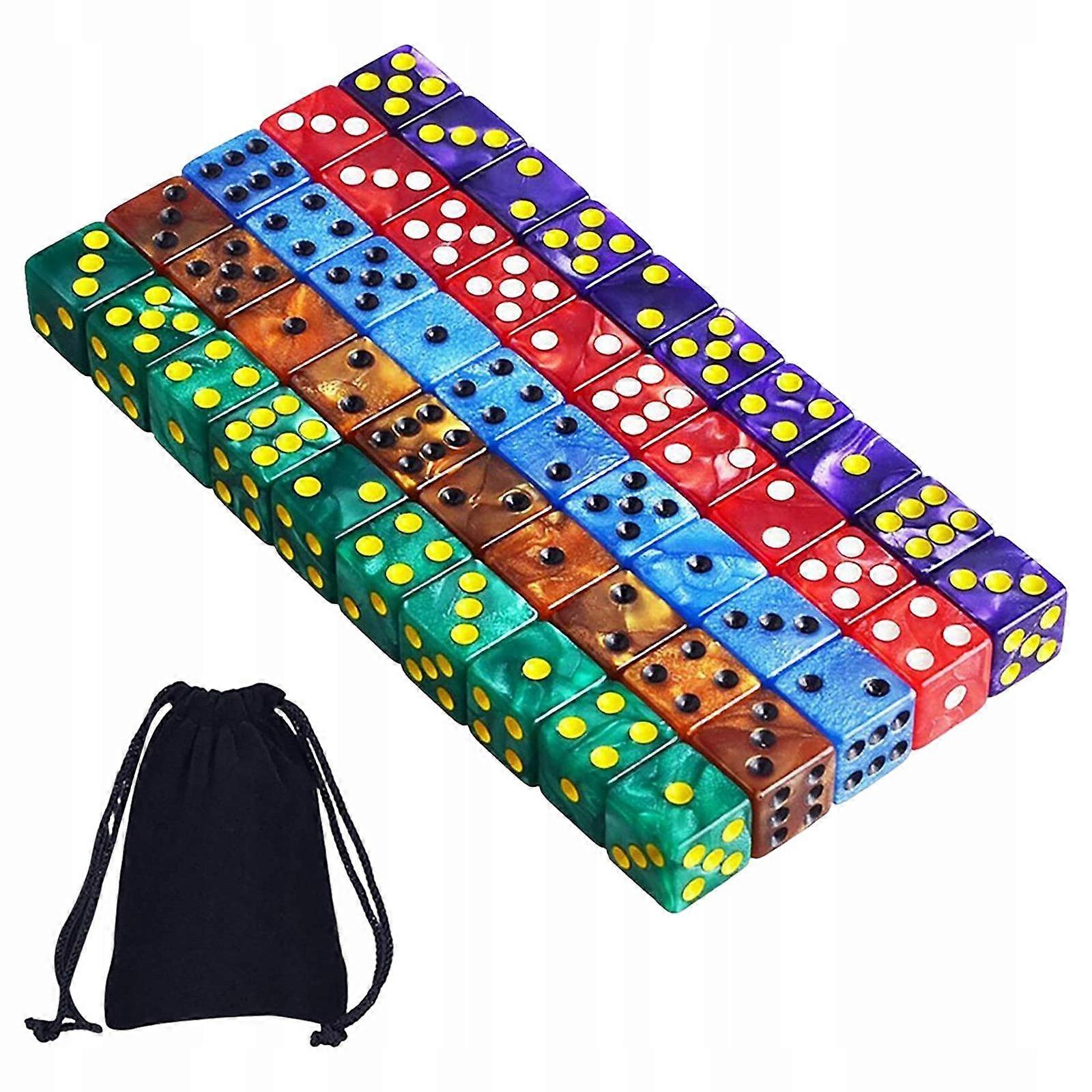 50x Multi-sided Six-wall Dice Set