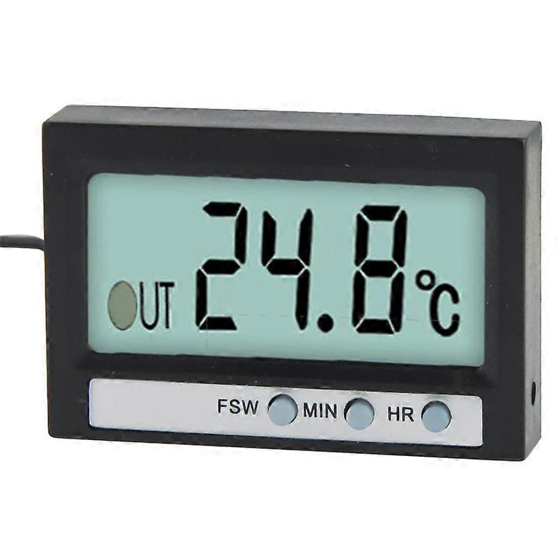 Dual Way LCD Digital Thermometer with Clock Display Function, TM-2