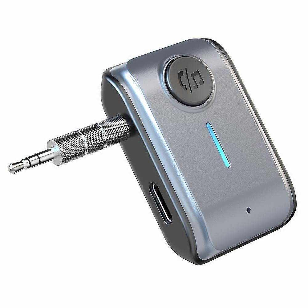W2 Hands Free AUX Car Bluetooth-compatible Receiver Portable BT 5.3 Car Audio Adapter with Type-C