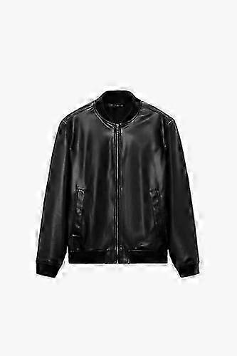 03918360800spring Herr Pilotjacka i konstläder Jacka Läder Kappa 3918360 800 Kappor Jacka