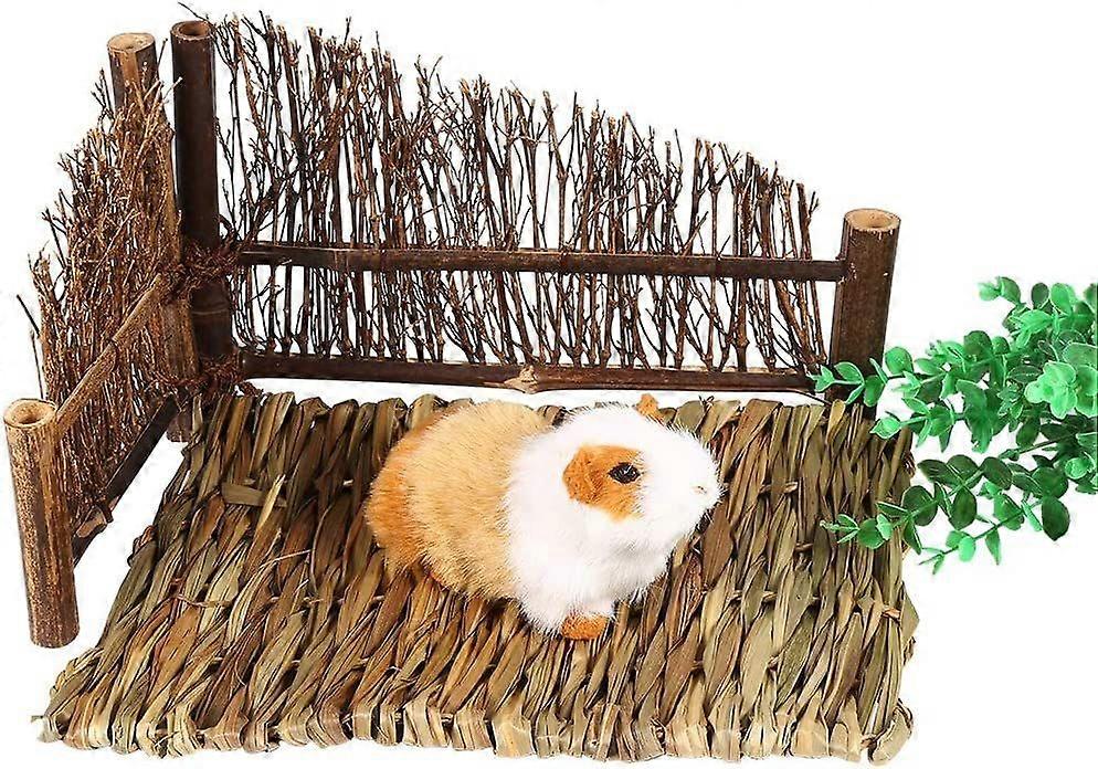 Hand knitted pet grass nest foot pad chew toy (small) 1 piece(H-4)