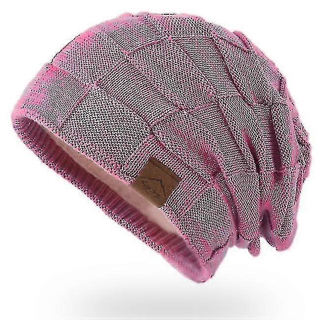 Women's Winter Plush Warm Wool Knitted Beanie Hat
