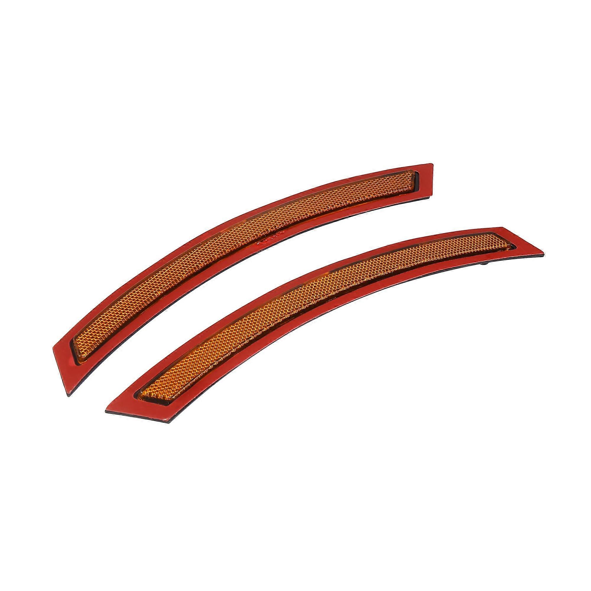 Pair 63147290093 63147290094 Front Bumper Reflector Side Marker for BMW F15 F85 X5 M 20142017 Replace Reflector Yellow Material