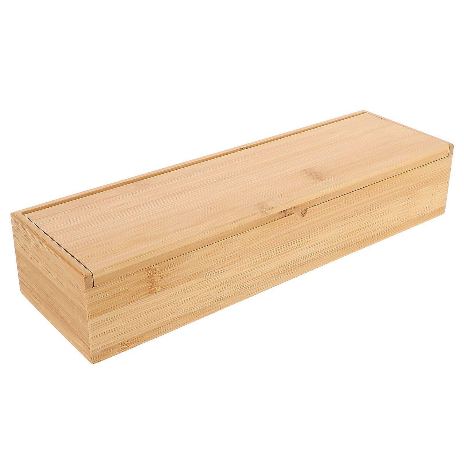 Kitchen Chopsticks Box Bamboo Utensil Organizer Silverware Box Kitchen Drawer Box