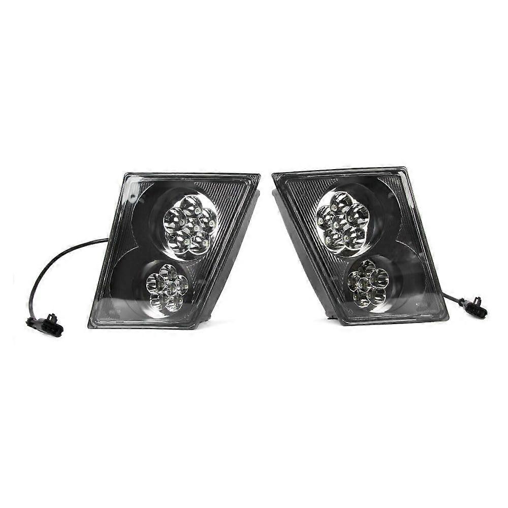 Fog Lights Lamps Pair Set for 12 Bumper Driver Passenger Front Left Right Compatible with Models 20546119 20414612 20737497