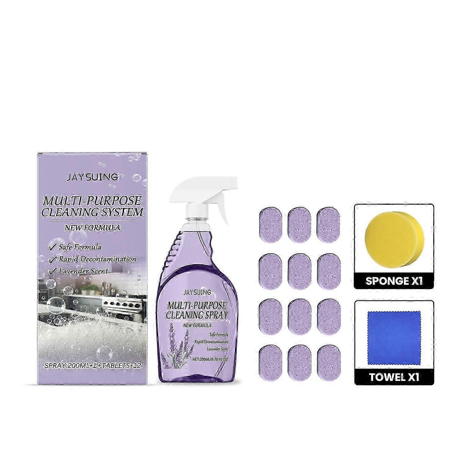 Jaysuing multi-purpose cleaner cleaning degreasing stain removal kitchen bathroom cleaning multi-pur