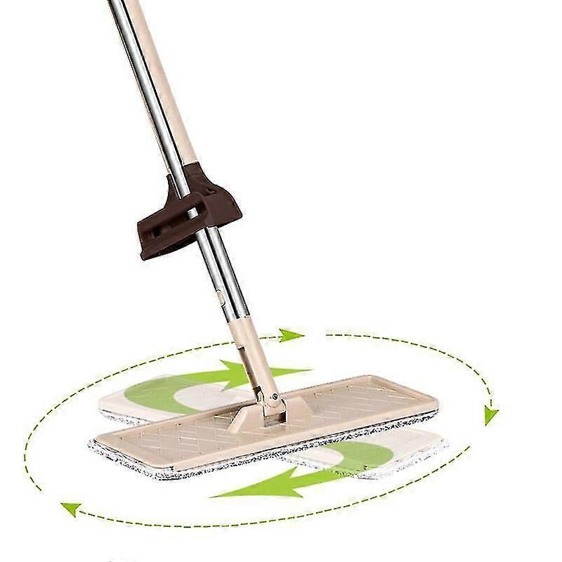 Lebanghui Hands-free Flat Mop With 3 Replaceable Microfiber Wipes, Flat Mop, Simple And Practical Cleaning Tool