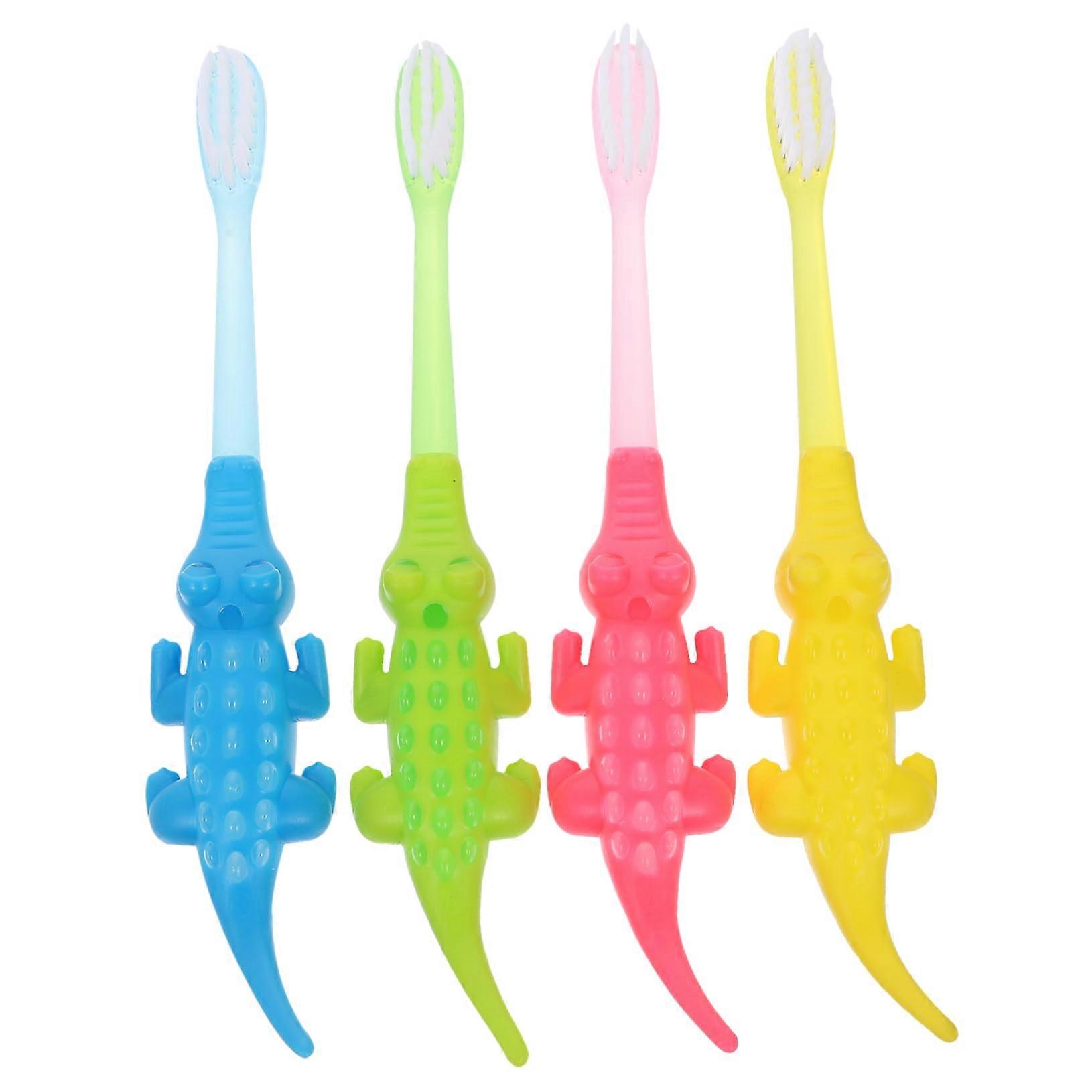 8pcs and Toothbrush Cartoon Toothbrushes Manual and Bristles Ergonomic Handle Care Tool