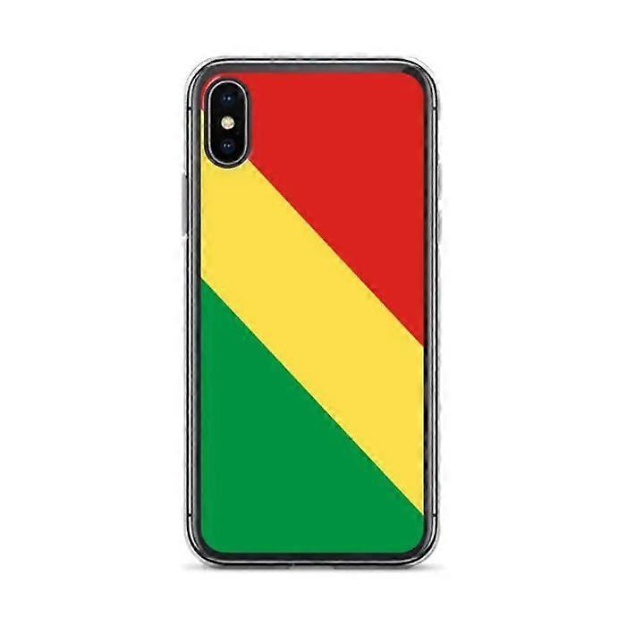 Phone Case – Flag of the Republic of Congo – Compatible with iPhone X – Soft Case – Durable and Shockproof – Pixelforma