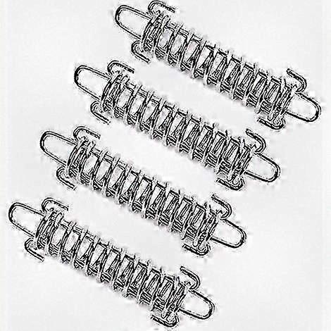 4 Pieces Shade Sail Spring Kit, Tension Springs for Outdoor Canopy and Camping Tent, Durable Steel Rope Loops for Secure Fastening