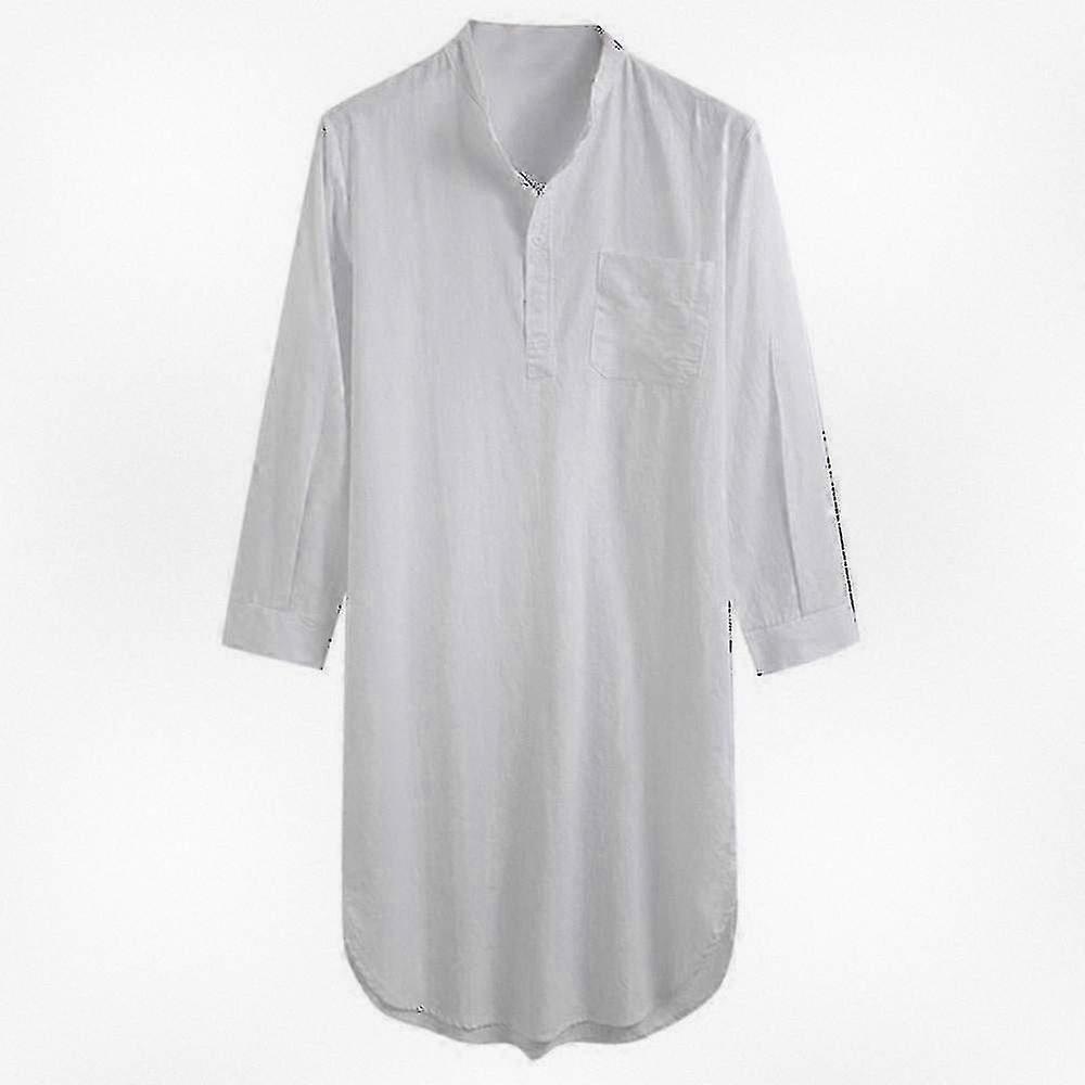 Cotton Nightshirt for Men, Comfortable Sleepshirt Suitable for Various Brands, Perfect for Nighttime Relaxation