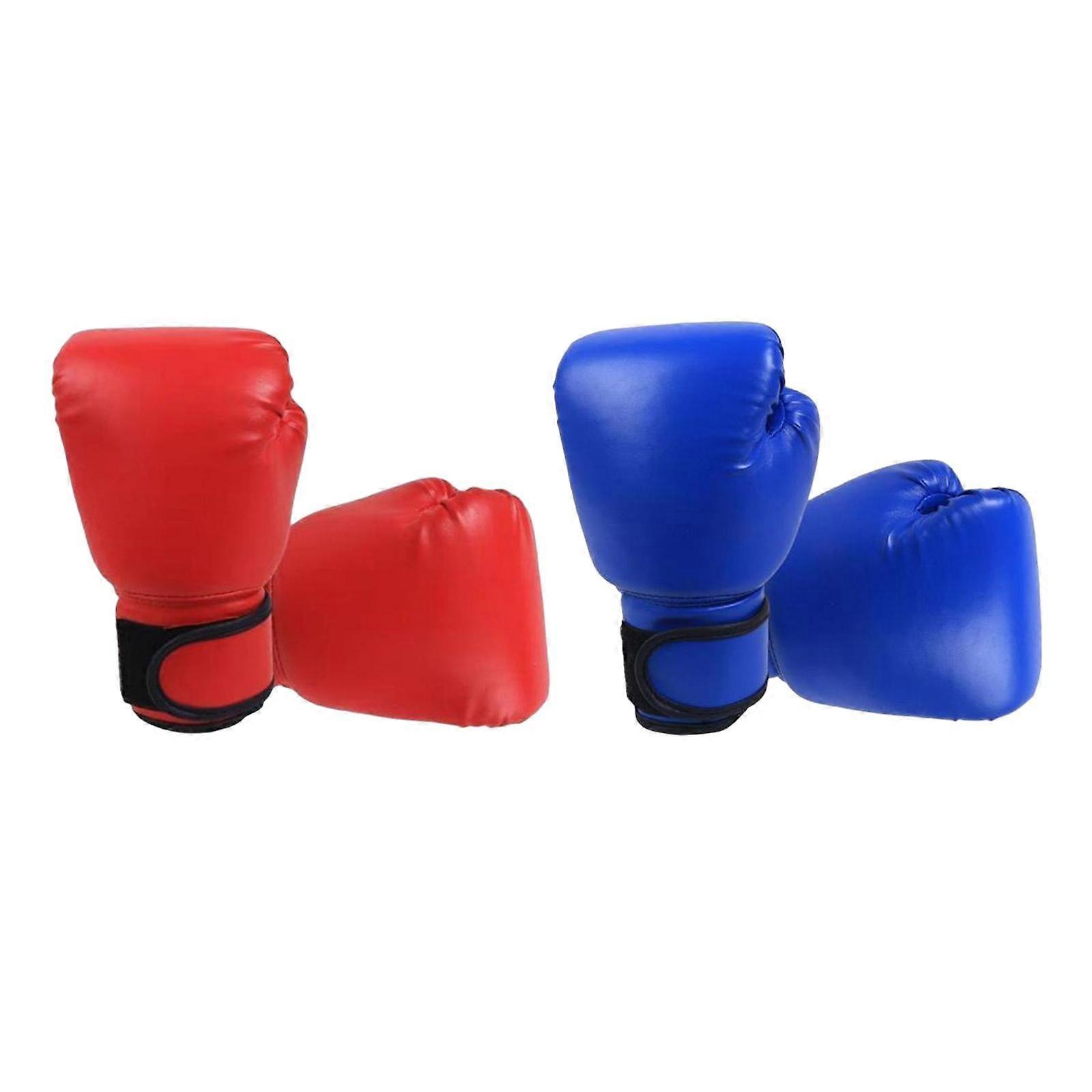 2 Pair Mesh Kids Boxing Gloves Muay Workout Sparring MMA Mitts