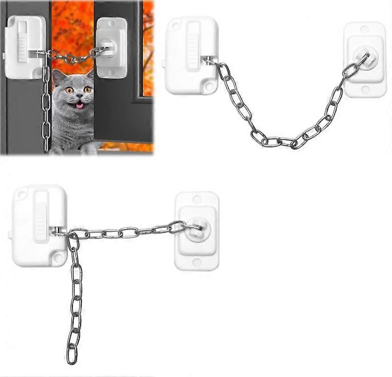 Pack Adjustable Window Locks for UPVC Sliding Window, No Drilling, Child and Pet Safety