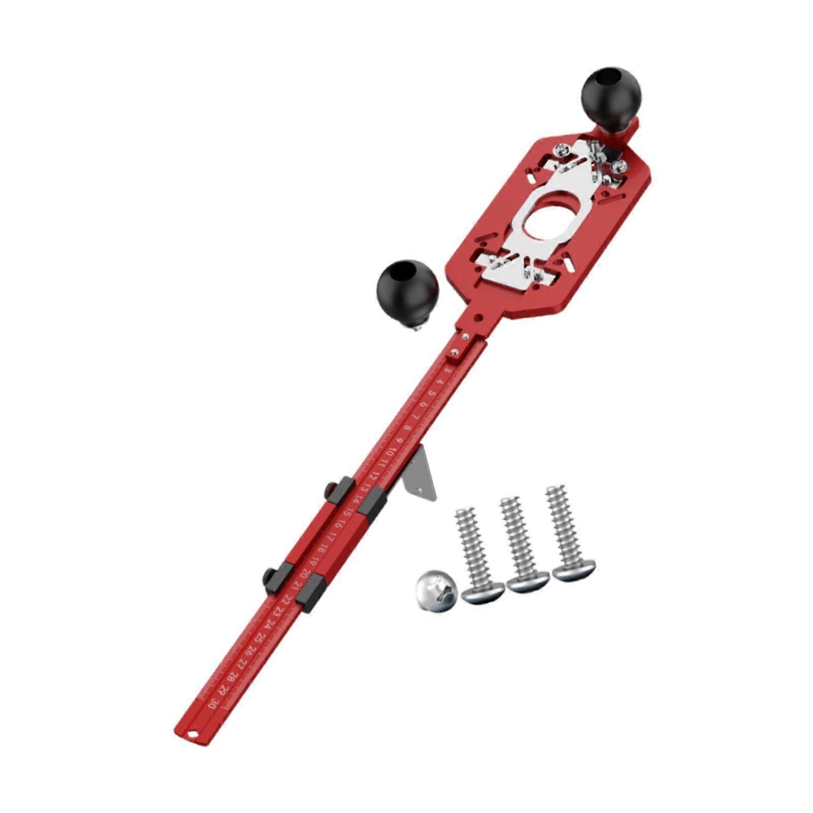 Slotted Positioning Ruler, Woodworking Tool, Sturdy Convenient Practical