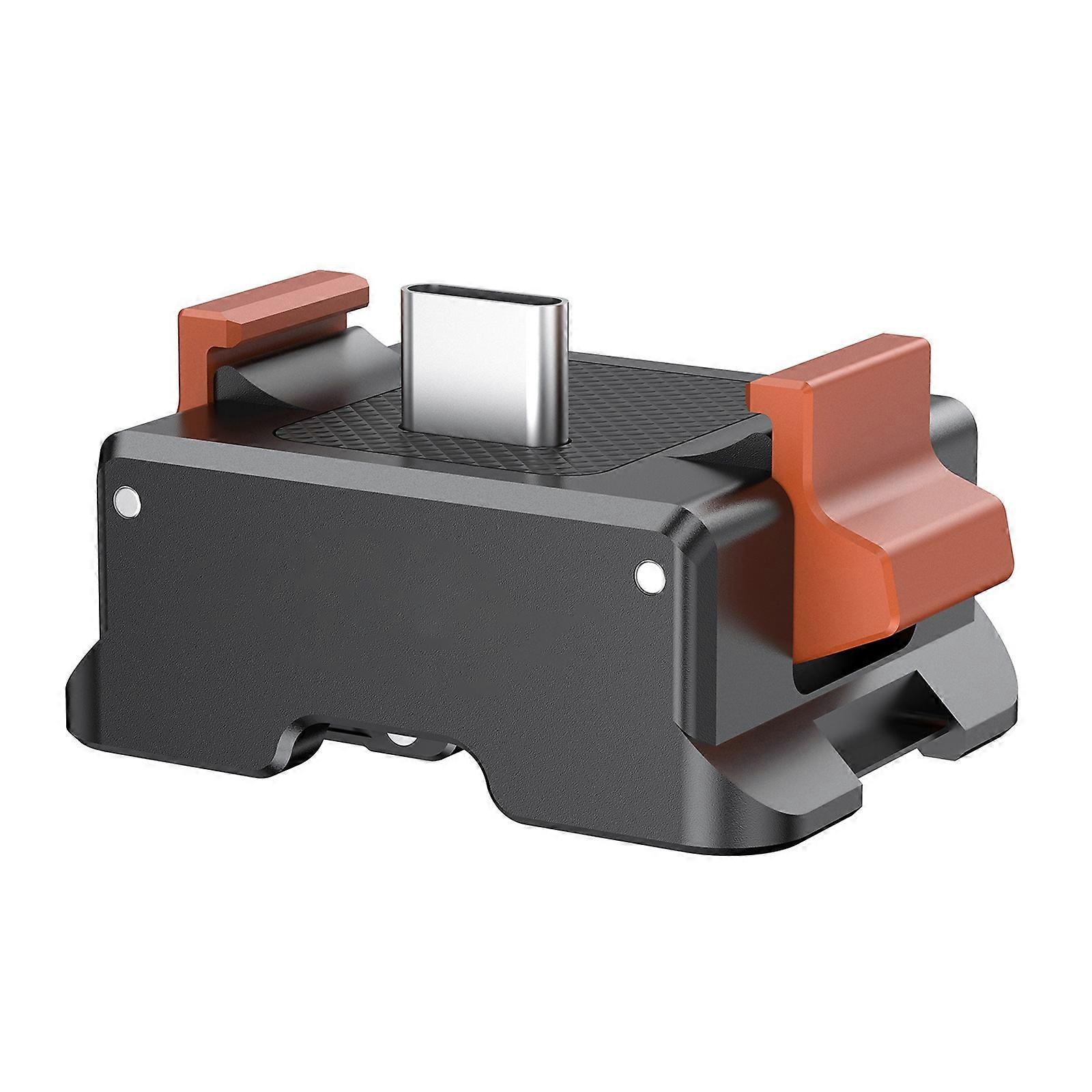 Aluminum Alloy Charging Dock Base Built-in 1/4 Screw Hole at Bottom Lightweight for Pocket 3 with Type C Port