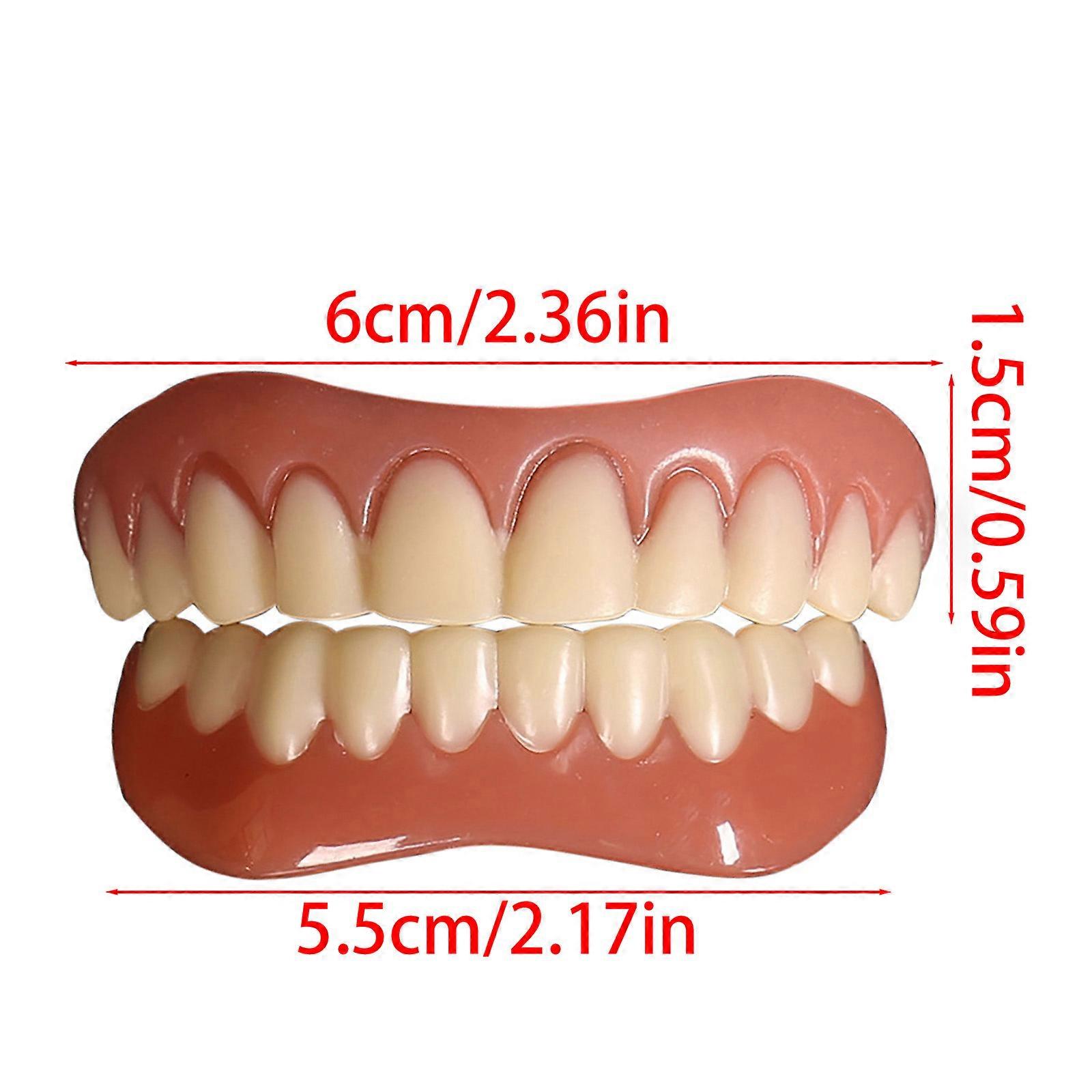 False Teeth Silicone Upper Lower Veneers Perfect Laugh Veneers Dentures Paste
