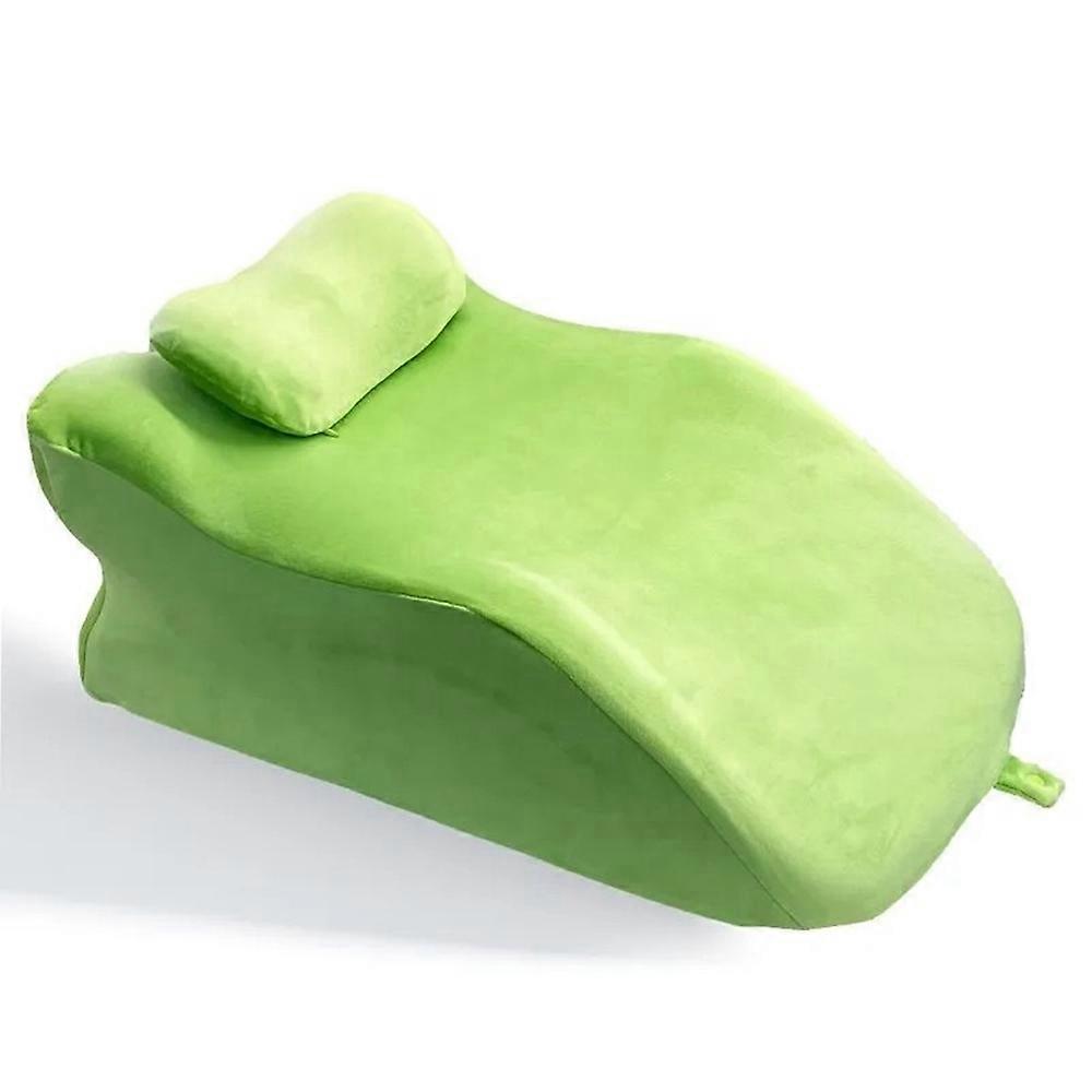 2Pcs Set Ergonomic Memory Foam Intimate Positioning Pillow for Couples with Mini Support Cushion - G