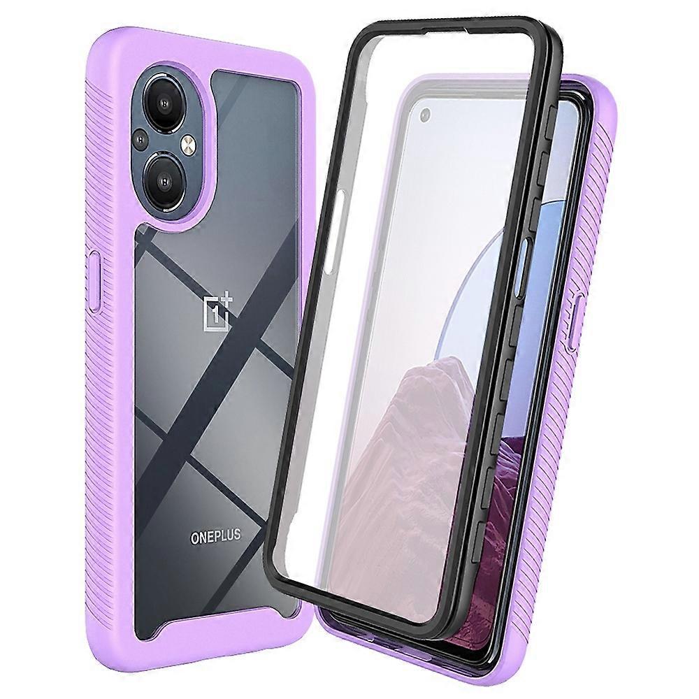 For OnePlus Nord N20 5G/Oppo Reno7 Z 5G/Reno7 Lite 5G/Reno8 Lite 5G Hard PC+Soft TPU Hybrid Case 3-i