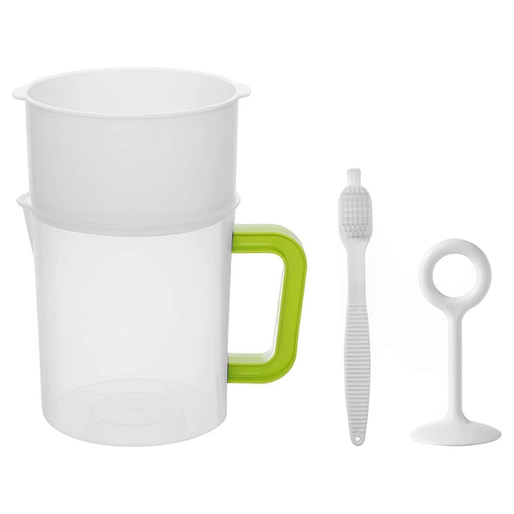 Nussmilchsieb, 1, 5lyogurt strainer with mixing limit, brush, ppmultiple use BPA soy milk/juice/tea filter