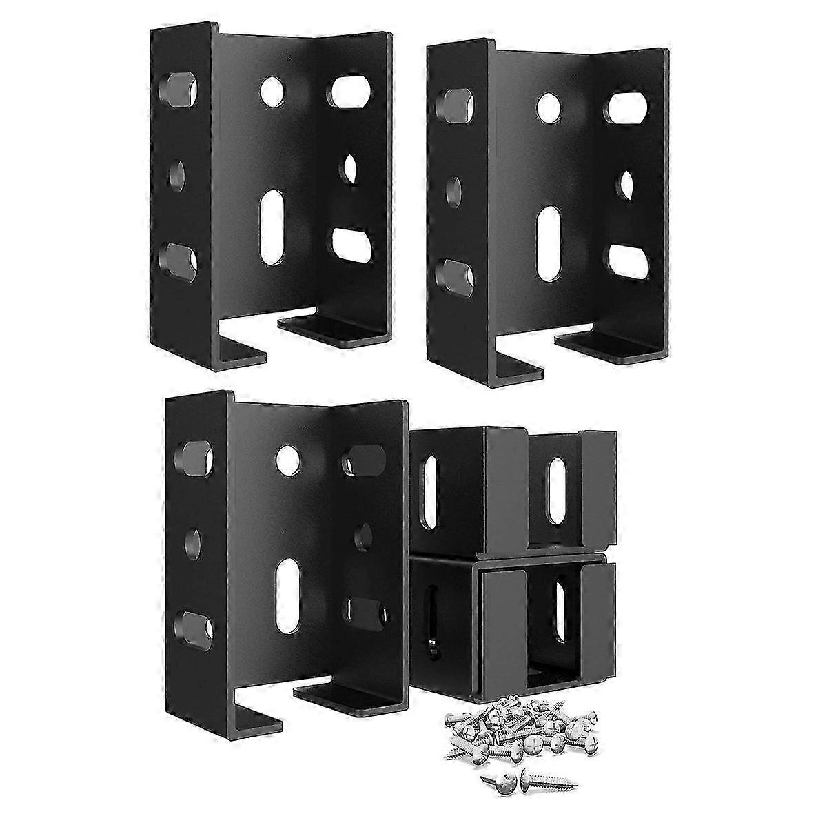 Heavy Duty Carbon Steel Fence Bracket with Screws for Vinyl Fencing Panel to Post Connection Rail B