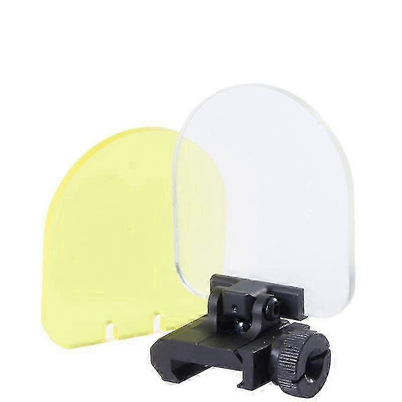 20mm Foldable Holographic Eye Guard with Two-Color Plexiglass & Wood Base