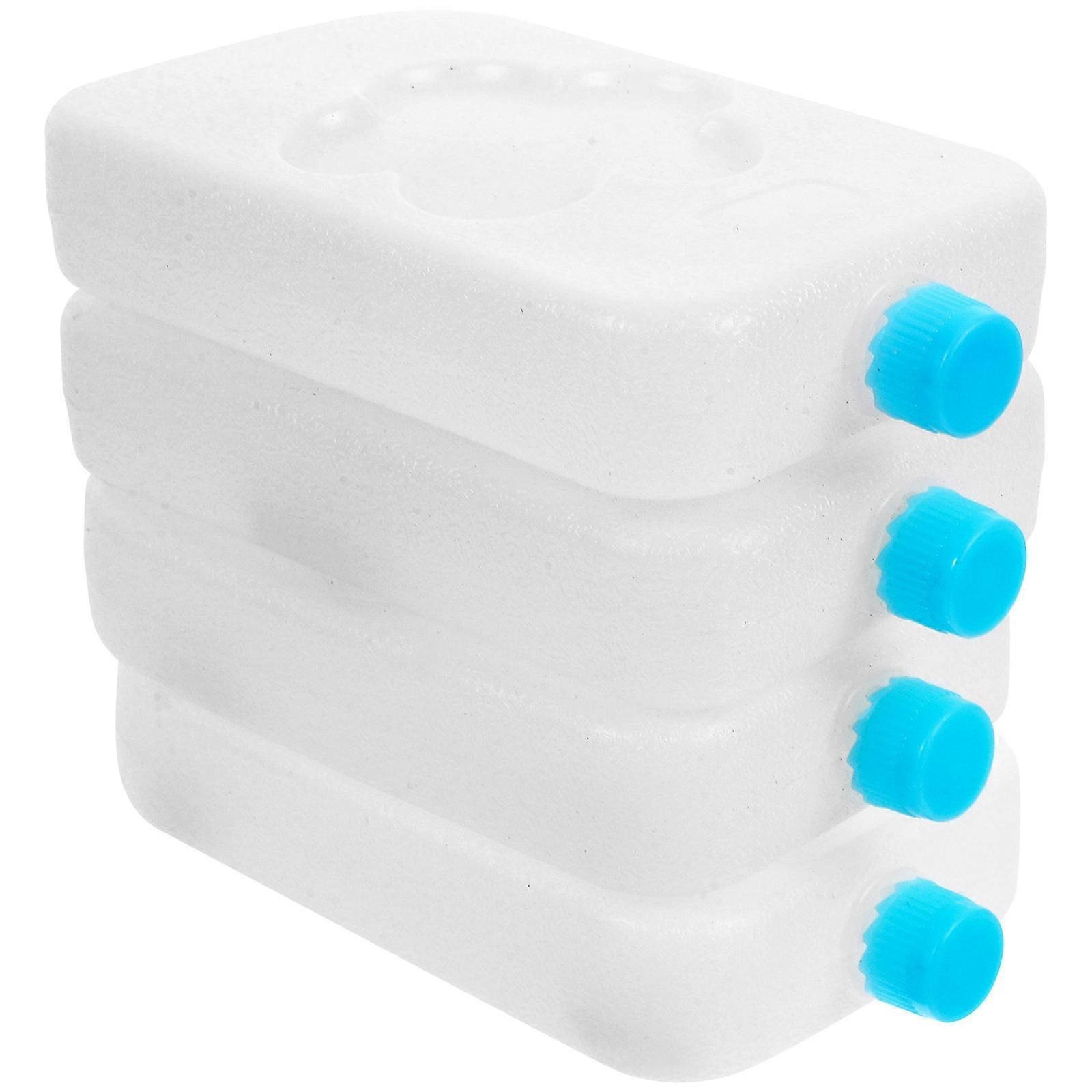 Reusable Ice Packs for Cooler Use Made of PE Material White Color 4pcs Lightweight and Easy to Carry