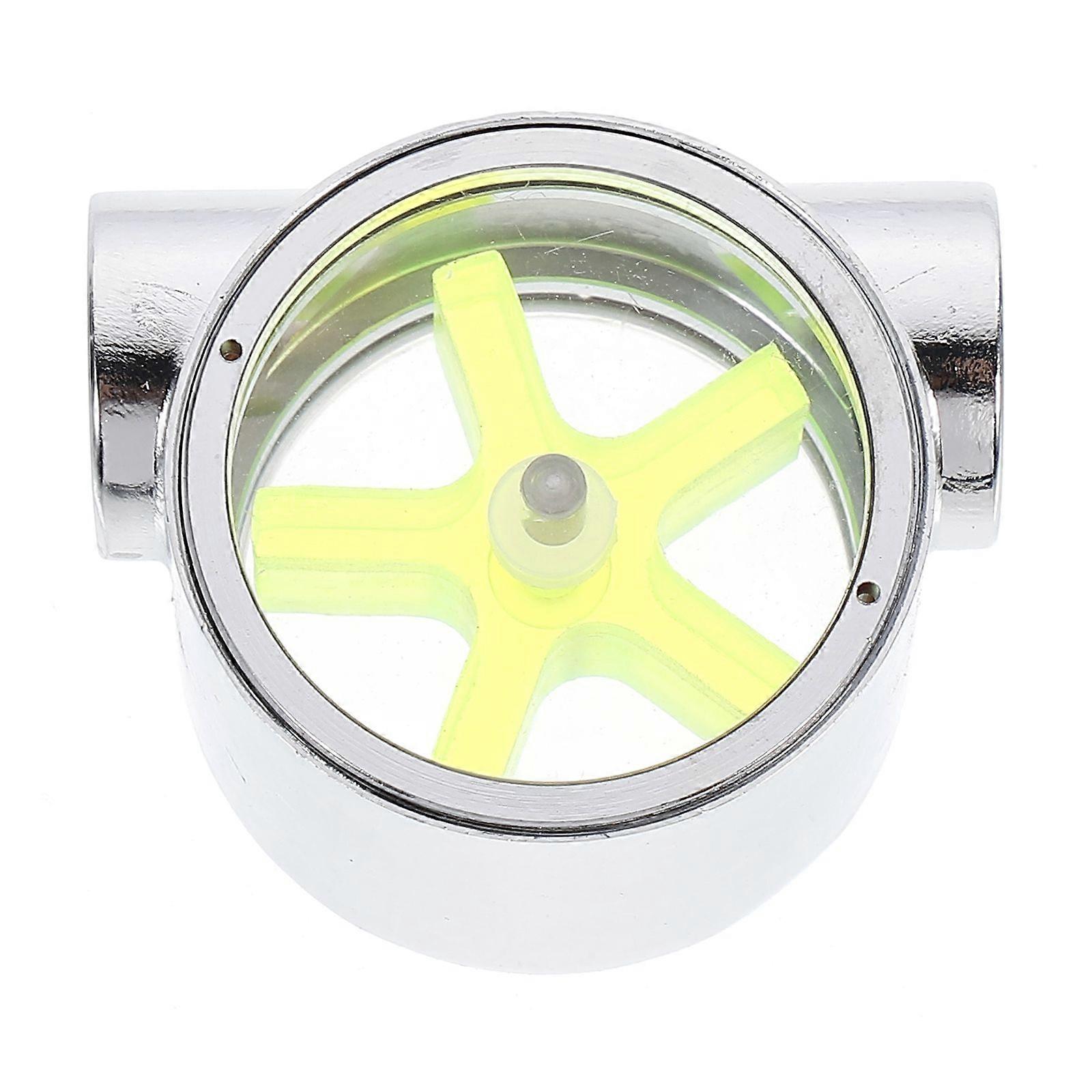 Water Cooling System Flow Indicator 1/4 inch Transparent Cover Flow Meter
