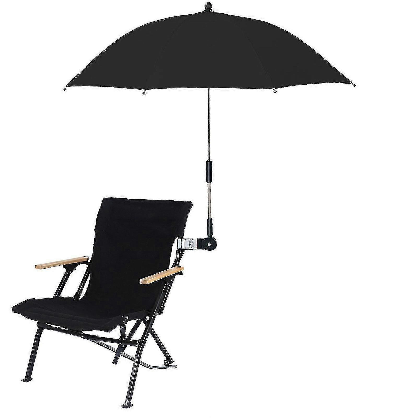 Upf 50+ Clip On Parasol with Universal Clamp for Beach and Wheelchairs